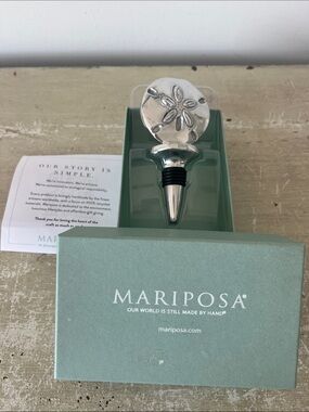 NEW Mariposa Sand Dollar Bottle Stopper – Gift Box